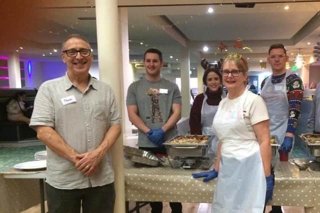Volunteers will be serving up a free Christmas Day feast