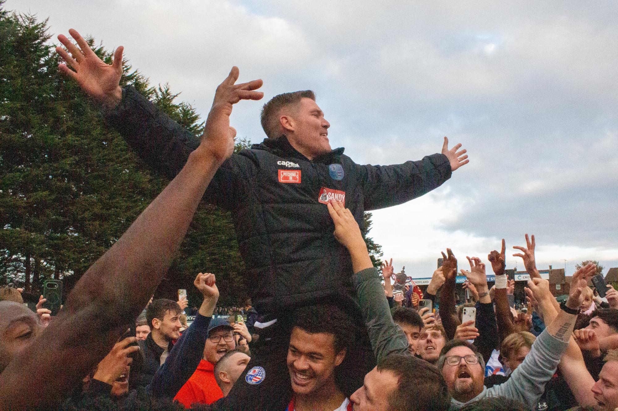 Manager Sandy's pride as AFC Rushden & Diamonds make FA Cup history