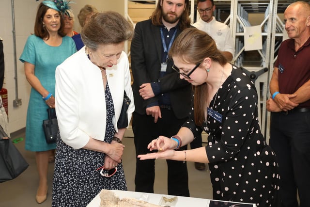 The Princess Royal toured the ARC and saw artefacts