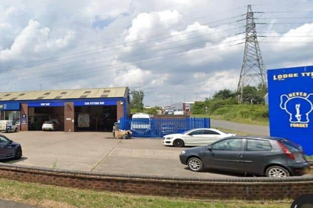 Brian Timothy Joyce tried to rip off Lodge Tyres in Corby. Image: Google