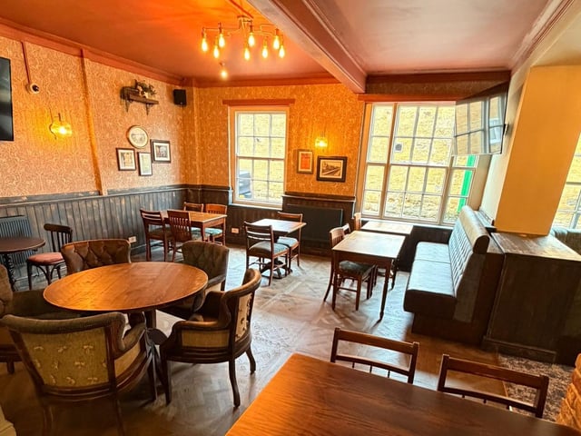 Inside the pub following its transformation