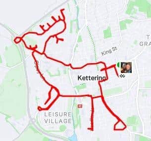 Reindeer Strava Art for Christmas