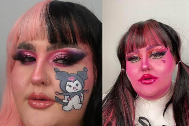 Some of Abi's creative make-up looks