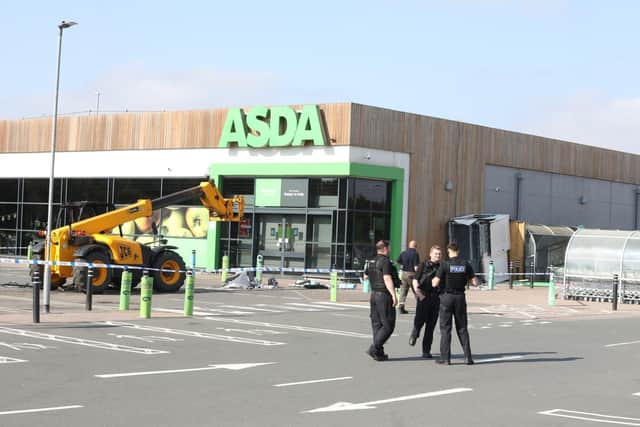 Raunds Asda telehandler ATM theft/IMG