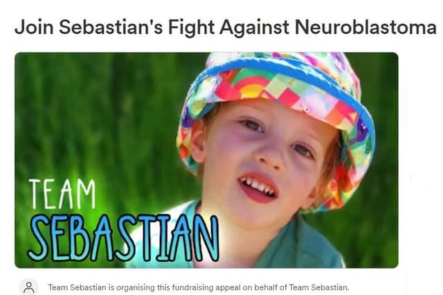 Team Sebastian is raising money to pay for any potential treatment that may be costly for Sebastian Nunney from Kettering