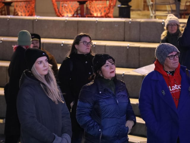 Reclaim the night march against domestic violence Kettering:women's march Kettering