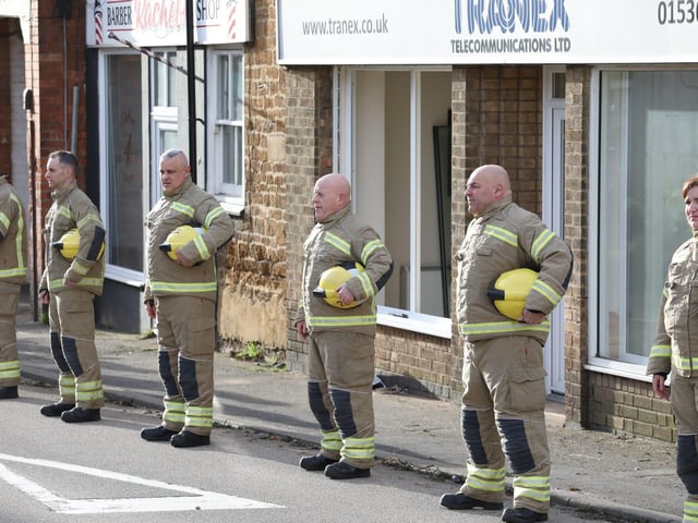 Streets lined in honour of Corby firefighter Hilmi Say