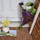 Tributes left at the scene of the fatal fire in Buttermere, Wellingborough