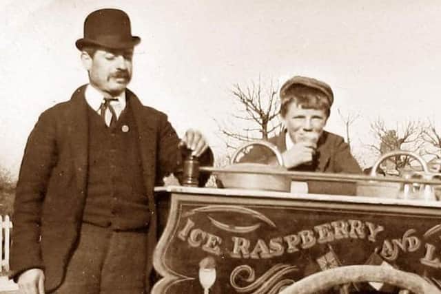 Eliseo's ice cream cart