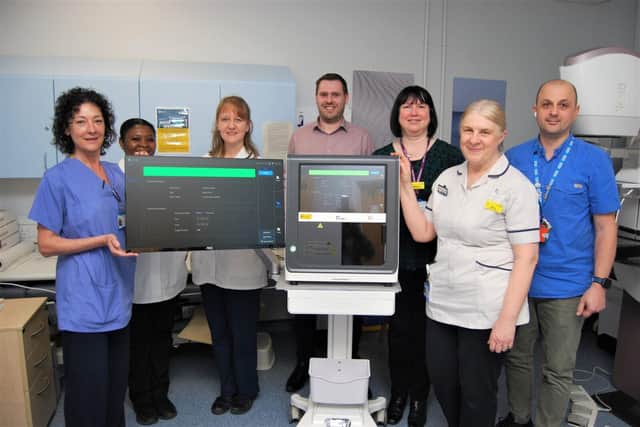 The KGH Breast Team with the new machine.