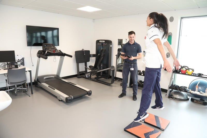 The physiotherapy gym where patients will be assessed and treated
