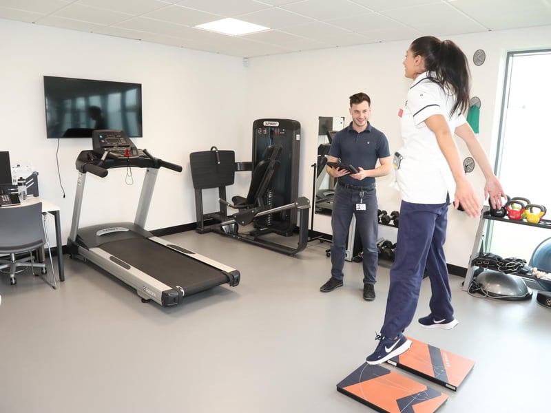 The physiotherapy gym where patients will be assessed and treated