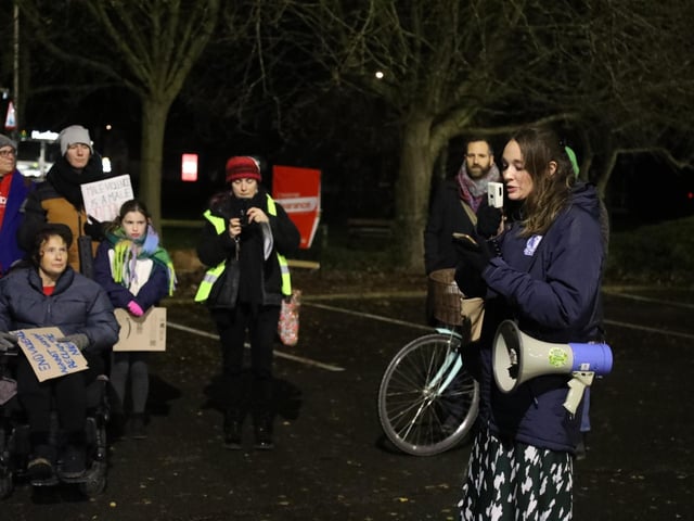 Reclaim the night march against domestic violence Kettering:women's march Kettering
