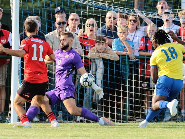 Kettering Town played out a 2-2 FA Cup draw at Wellingborough Town on Saturday (Picture: Rob Webb)