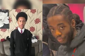 Fred Shand (left), 16, died after being stabbed near the Cock Hotel in Harborough Road on March 22. Kwabena Osei-Poku, previously known as Alfred, (right) was stabbed on April 23 in New South Bridge Road, Far Cotton, yards away from the University of Northampton’s Waterside campus.
