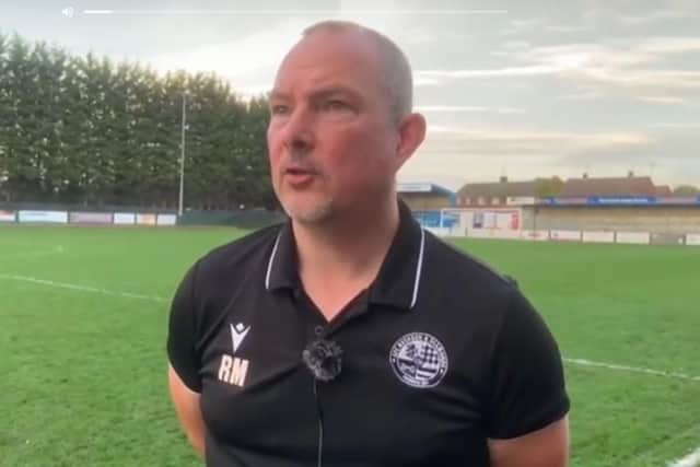 AFC Rushden & Diamonds manager Richard Maxwell