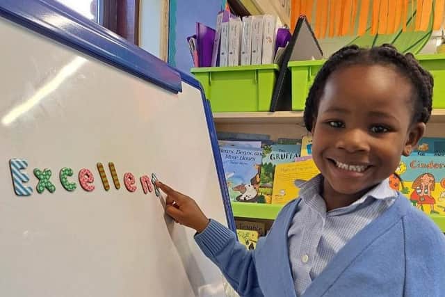 Children thrilled with 'Excellent' school rating