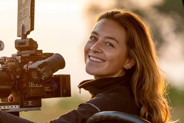 Wildlife camera operator and presenter Anna Dimitriadis (photo: Devon Jenkins)