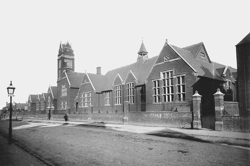 A general view Stamford Road Board Schools, Kettering, circa 1930.