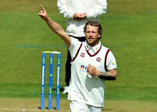 Gareth Berg enjoyed an excellent day with the ball for Northants against Yorkshire