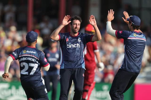 Ben Sanderson was the pick of the Steelbacks bowlers in the 2023 Vitality Blast campaign (Picture: David Rogers/Getty Images)