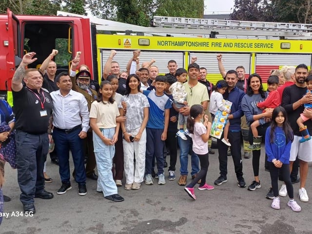 Wellingborough Hindus attend fire station open day for Raksha Bandhan celebrations