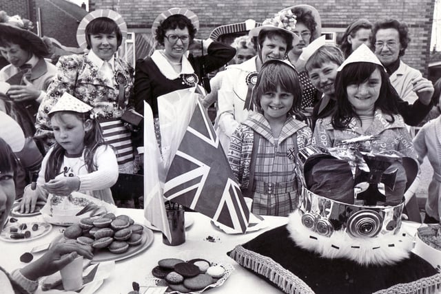 A street party in Ferrars Close, Tinsley, Sheffield to celebrate the Queen's Silver Jubilee took place on June 1977. That crown looks very special