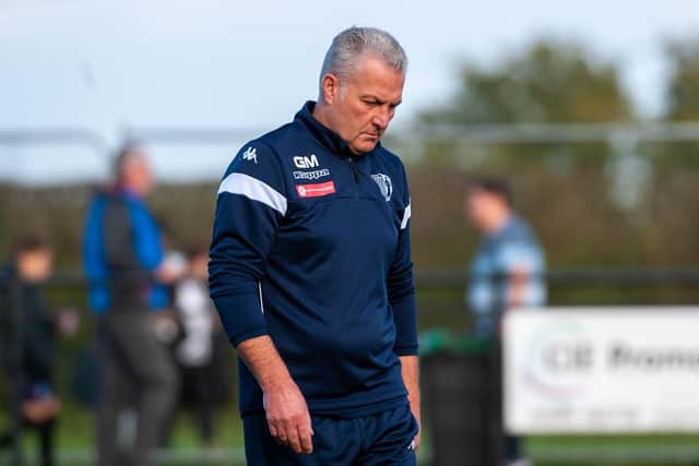It was a season to forget for Corby Town and Gary Mills who left the club straight after the campaign had ended. Pictures by Jim Darrah