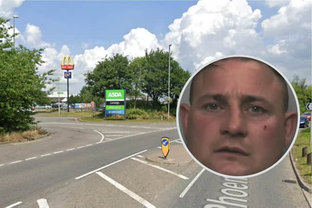 Roman Francis (inset) West Midlands Police in Phoenix Parkway (Google)