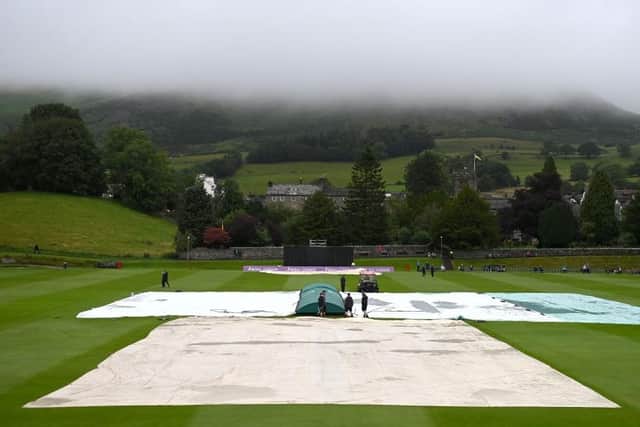 No play was possible at Sedbergh School as Northants Steelbacks' clash with Lancashire was abandoned without a ball being bowled