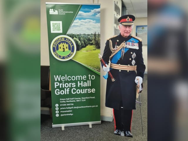 King Charles III at Priors Hall Golf Club