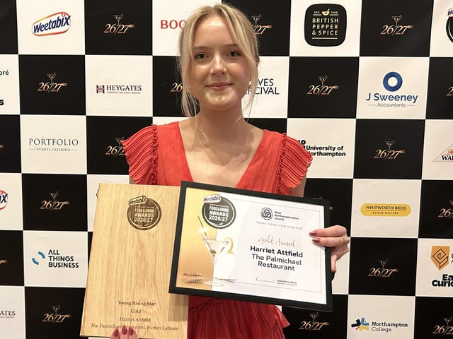The joint winner was Harriet Attfield from The Palmichael Restaurant.