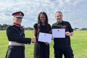 Lorraine and Lee Lewis, awarded Rose of Northamptonshire Awards in 2023