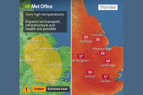 Extreme heat warning for Thursday, August 13/ Met Office