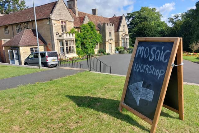 The mosaic workshops in Rushden Hall were a 'great success'