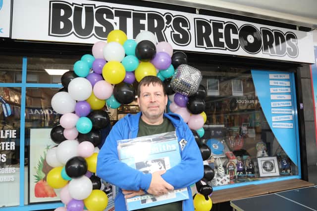 Phil Griffin outside Buster's Records in Lower Street Kettering/National World