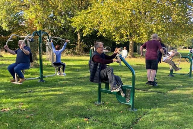 Nothing like exercising in the great outdoors!