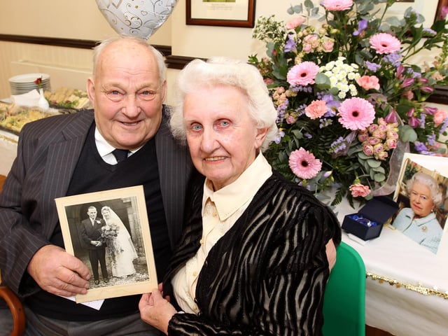 Titchmarsh couple Keith and Audrey Lawman celebrating sixty years of marriage in December 2012