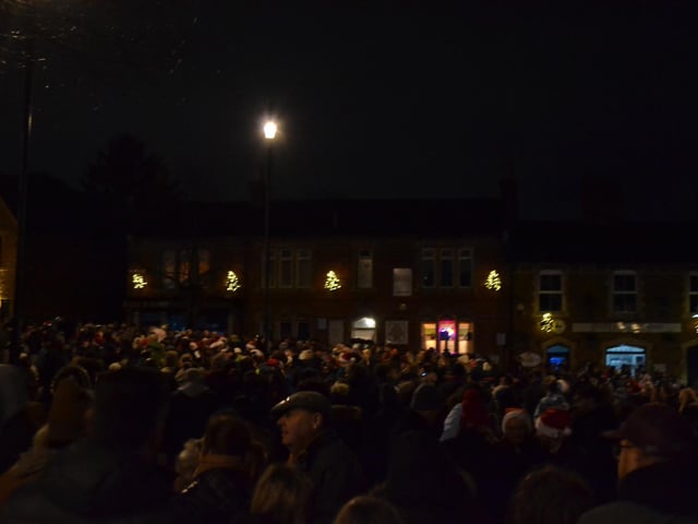The annual Carols on the Square service saw thousands from Earls Barton and beyond visit the village to sing festive tunes this Christmas Eve