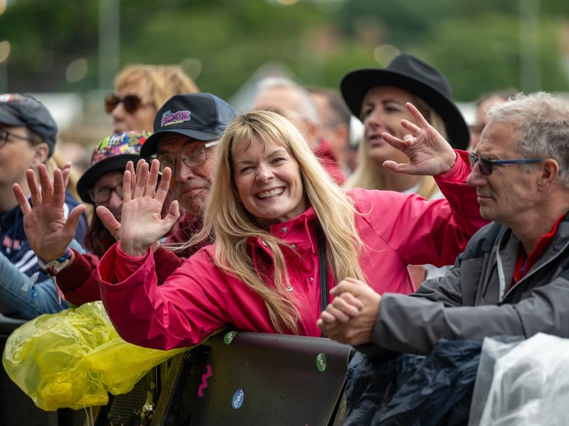 Fans watching acts perform at Let's Rock Northampton at Delapré Park on Saturday, June 15, 2024. Photo by David Jackson.