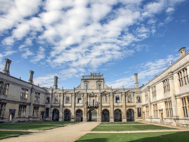 Kirby Hall, near Corby, owned by English Heritage, one of England's greatest Elizabethan and 17th-century houses : Best days out in north Northamptonshire for bank holidays and trips out with the family/ National World