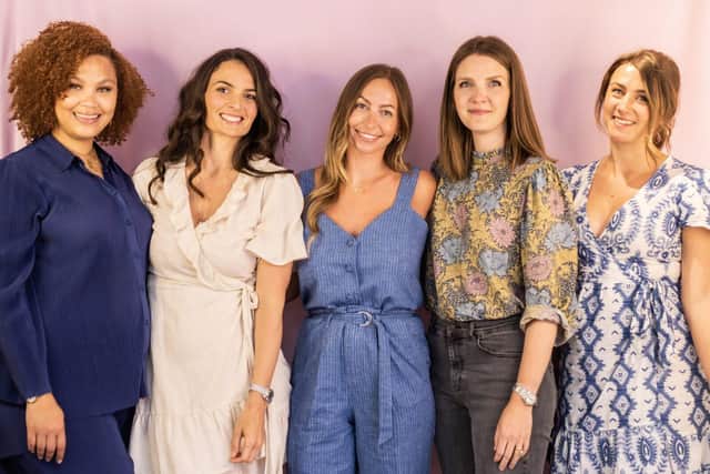 The team at The Mum Club who have been working with Kate Coulson