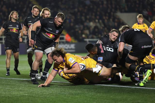 JJ van der Mescht scored his first PREM try (photo by Stu Forster/Getty Images)