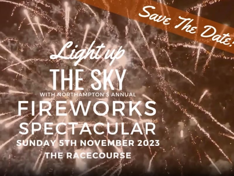 The town council's annual Fireworks Spectacular will take place on Sunday November 5 at the Racecourse.
Entertainment will take place from 4pm and fireworks will start at 6pm. 
There will be a fun fair, a fire and pyro show, live music and more.
More information will be posted on the Northampton Town Council website in due course.