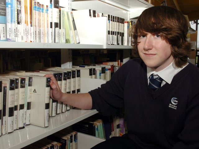 Writing competition winner Charlie Greenwood in January 2011