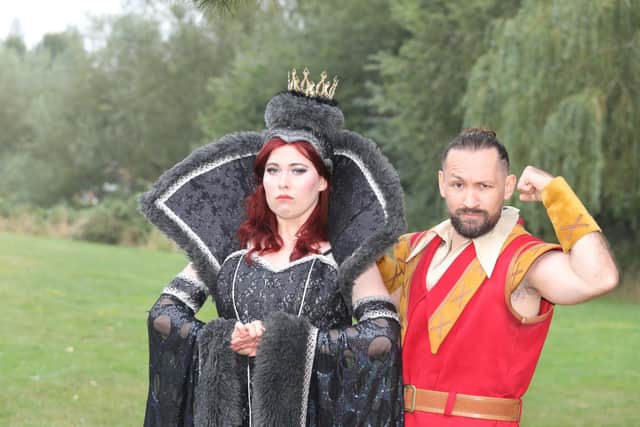 Boo! Evil Morgianna played by Jessie Waterfield and sidekick Gastrong Jon-Scott Clark /National World