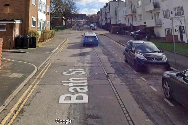 Police say a man was threatened with a knife during a row which started in Bath Street, Northampton