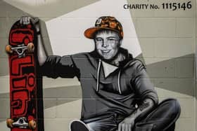 John Chard-Young mural in Adrenaline Alley reception