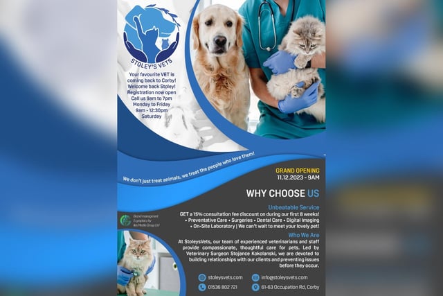 Stoley's Vets flyer