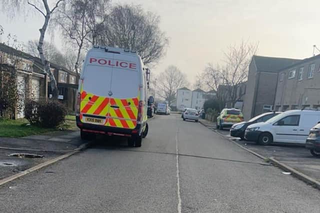 Police on the scene of one of the raids in Northbrook. Image: National World